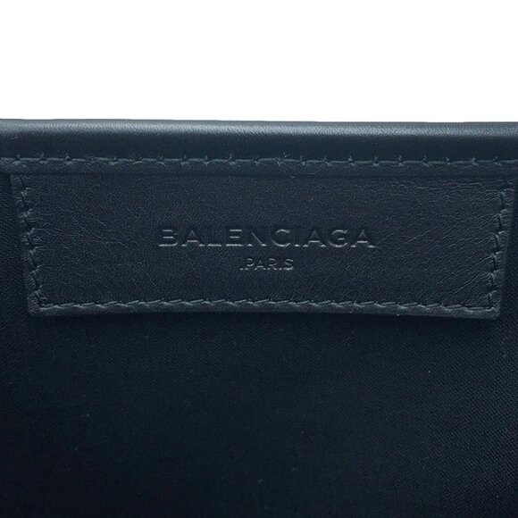 BALENCIAGA Navy Kabas Size S Canvas/Leather Navy 339933 - Picture 14 of 16